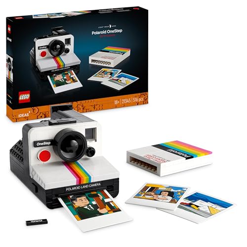 lego ideas polaroid one step sx-70 kamera-set 21345 bausatz für fans