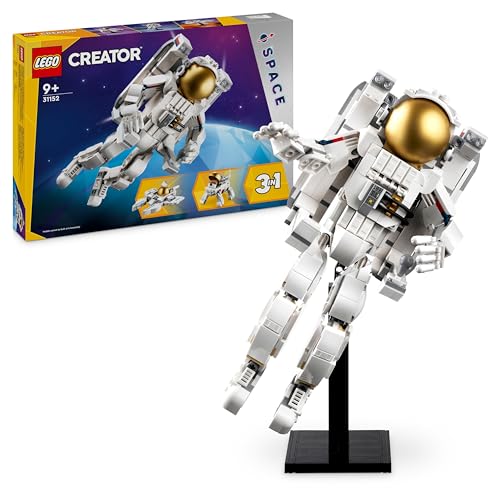 lego creator 3in1 astronaut spielzeug, weltraum modell für kinder