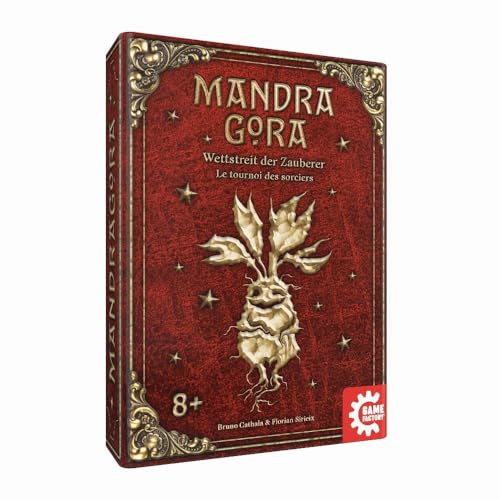 game factory mandragora, wettstreit der zauberer, familienspiel für 2-4 spieler