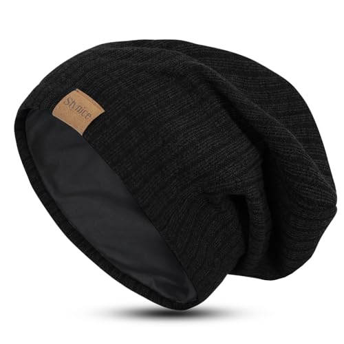 stynice slouch beanie mütze herren winter - atmungsaktive jersey baumwollmütze, einheitsgröße