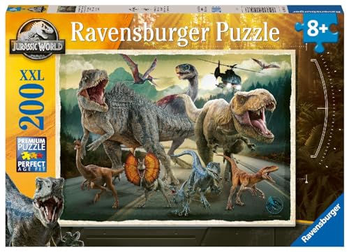 ravensburger kinderpuzzle 200 teile - das leben findet einen weg, jurassic world