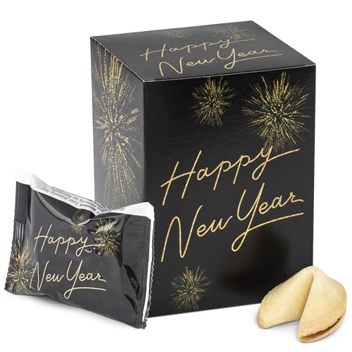 glückskekse 12x happy new year food crew  vegane neujahrssüßigkeiten einzeln verpackt