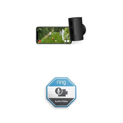 ring outdoor camera battery, 1080p hd video, wifi, wetterfest, alexa-kompatibel, 4 kameras