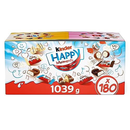 kinder Happy Moments Mini Mix  5 Sorten Schokoladenspezialitäten, 1039 g
