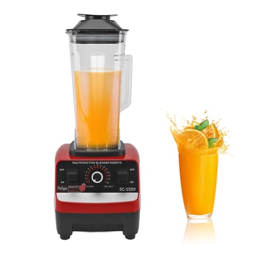 küchenmixer 4500 W multifunktions-zerkleinerungsmixer fabater 52,8 unzen glasbehälter 15 funktionen
