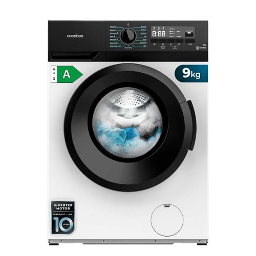 Produktbild: waschmaschine 9 kg frontlader cecotec bolero dresscode 9300 inverter max 1950 w