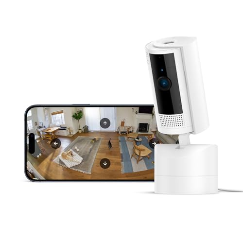 ring pan-tilt indoor kamera, 360 schwenk, w-lan, hd video, zweiwegesprechen, manuelle datenschutzabdeckung