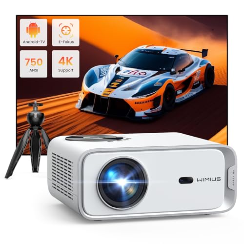 beamer 25000 lumen native 1080p full hd 4k, wifi bluetooth, auto trapezkorrektur, zoom für iphone/android/tablet