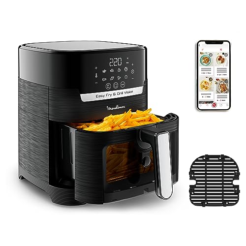 moulinex easy fry & grill vision 4.2 l luftfritteuse grill 10 funktionen schwarz EZ5068