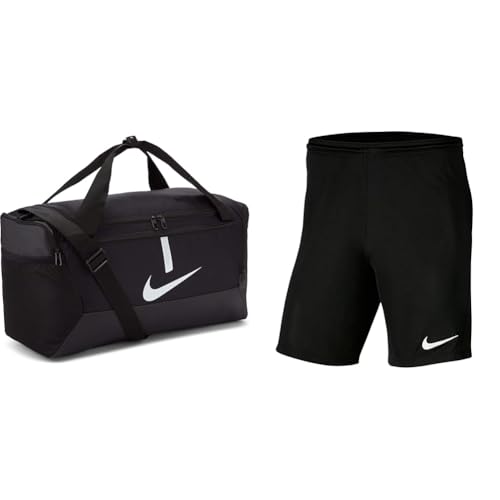 nike academy team sporttasche und herren shorts dry park III, schwarz, L