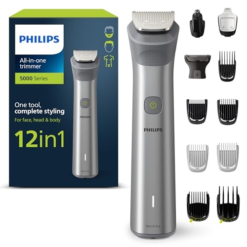 philips multigroom 5000 12-in-1 trimmer barttrimmer haarschneider 14 längeneinstellungen