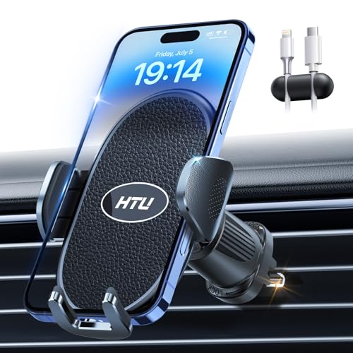 htu 360 drehbare militär-handhalterung auto für iPhone 16 Pro Max, Samsung Galaxy S24, schwarz