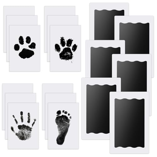 baby handabdruck set, fußabdruck set hund, nabance, 0-6 monate, geschenk zur baby shower