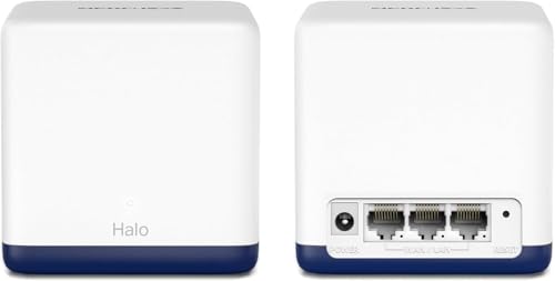 mercusys halo h1900g mesh wlan set 2er pack ac1900 dual band für 2-3 schlafzimmer