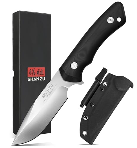 Produktbild: Shan Zu Vesta Outdoormesser 11 cm D-2 Stahl, G-10 Griff, Feuerstahl