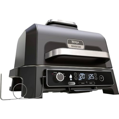 ninja og850eu woodfire pro xl grill smoker outdoor mit eurostecker, schwarz