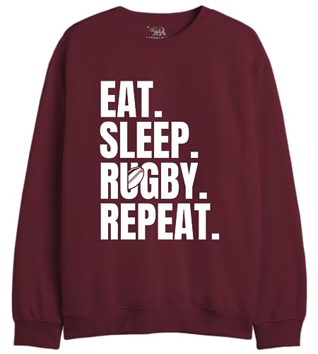 republic of california herren sweatshirt bordeaux größe s uxrepczsw042