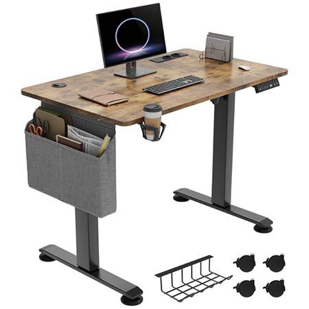 Produktbild: yitahome elektrisch höhenverstellbarer schreibtisch 100x60cm für 95,99