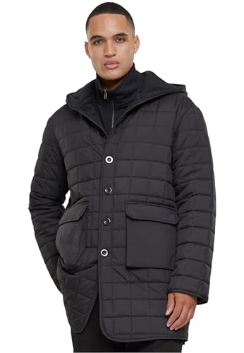 urban classics parka jacke herren tb6383 black fleece gefüttert 3xl