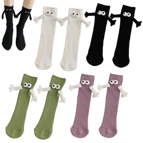 dguso magnetische saugnapf socken hand in hand 3d puppen unisex für frauen männer
