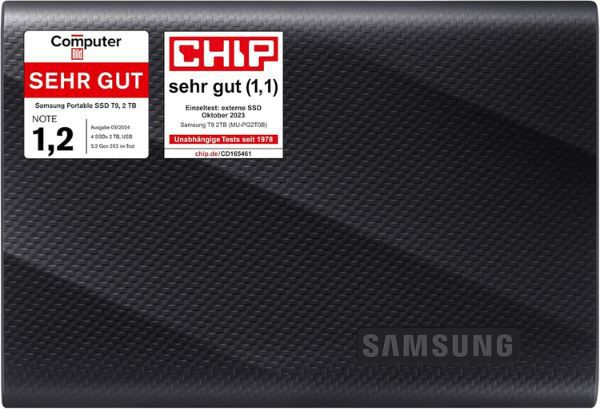 samsung t9 portable ssd 2 tb für 178,99 euro statt 192 euro