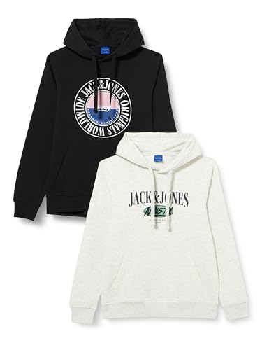 jack & jones kapuzenpullover herren 2er pack jorcorbin schwarz m