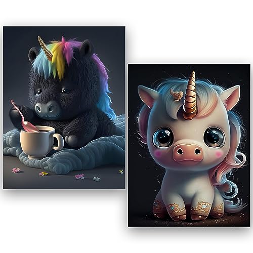 Daisen Art 2er Set 5D Diamond Painting Erwachsene Herz, Strand, Sonnenuntergang 30x40cm