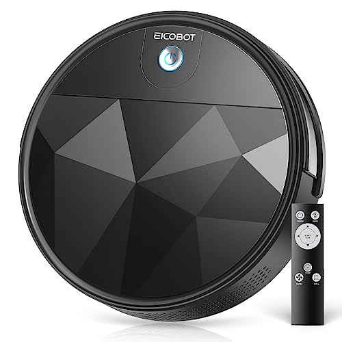 EICOBOT R20 saugroboter, staubsauger roboter für tierhaare, 130 min akku, obsidian