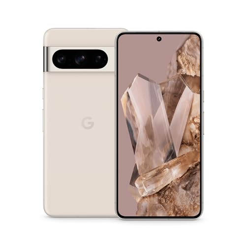 google pixel 8 pro smartphone, 256gb, porcelain, android ständige display