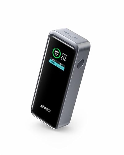 ankers prime powerbank 12000mAh 2-port 130W ladegerät mit display kompatibel mit iPhone 14/13, galaxy, macbook, dell