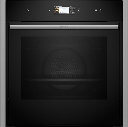 neff einbau-backofen b64vs71n0, soft open & close, schwarz