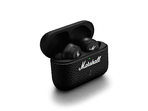 marshall motif ii anc kopfhörer, true wireless, bluetooth, 30 stunden akkulaufzeit, schwarz