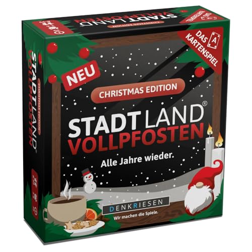 kartenspiel denkriesen - stadt land vollpfosten - christmas edition