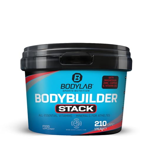 bodylab24 bodybuilder stack 210 kapseln, vitamin- und mineralstoffmix für sportler