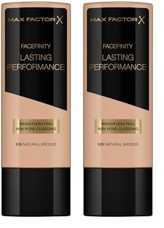 max factor lasting performance foundation natural bronze 109, 2er pack, 35 ml