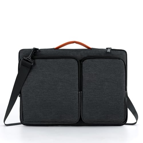 TAN.TOMI Aktentasche groß, multifunktionale Business Laptoptasche für Herren und Damen, Umhängetasche Messenger Bag