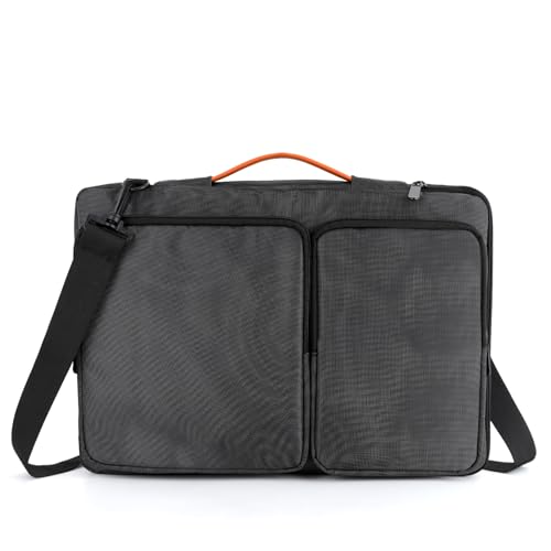 TAN.TOMI aktentasche laptoptasche für herren und damen, umhängetasche, groß, erweiterbar