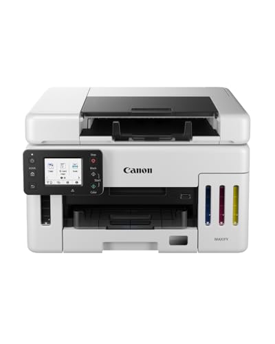 Canon MAXIFY GX6550 Tintenstrahldrucker, Wischfeste Ausdrucke, Weiß