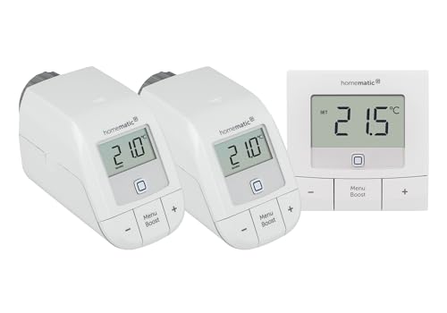 Homematic IP Heizkörperthermostat Basic (2x) + Wandthermostat, Smart Home, digital