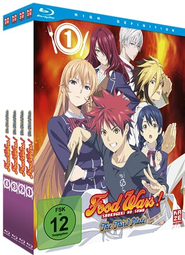 food wars! the third plate staffel 3 blu-ray bundle vol. 1-4 anime