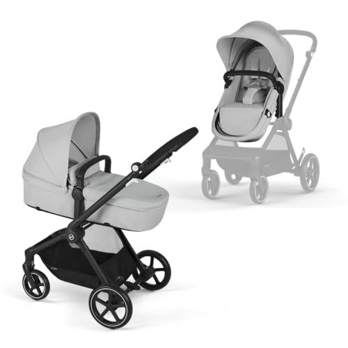 kinderwagen cybex gold eos 2-in-1 lava grey, flexibel und komfortabel