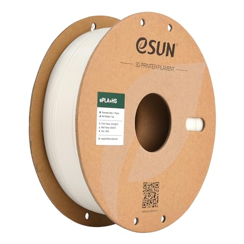 Produktbild: esun pla+ filament 1kg weiß hochgeschwindigkeit 3d-druck material