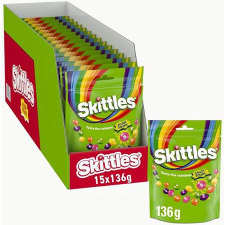 skittles crazy sours kaubonbons 2,04 kg ab 17,14 euro statt 21 euro