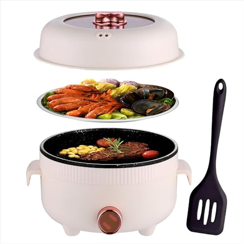 rhd elektrischer hot pot 2.2 l, tragbare antihaft-pfanne, kocher für camping, fondue, suppe