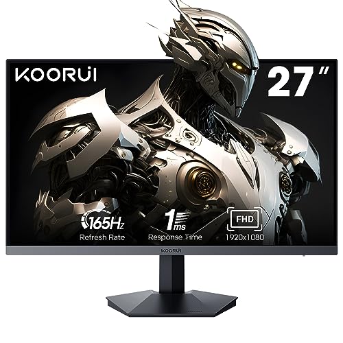 koorui gaming monitor 27 zoll full hd 165hz adaptive sync 1ms va panel 1920x1080