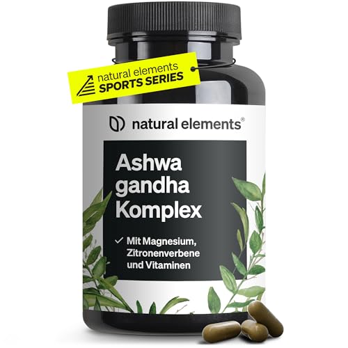 ashwagandha komplex 600mg  120 kapseln mit ksm-66, magnesium, vitamin c, b6, b12