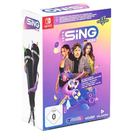 let's sing 2024 deutsch edition für switch + 2 mics für 34,99 euro statt 55 euro