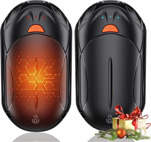 handwärmer elektrisch 2er set OUTJUT 6000mAh wiederaufladbar 20 stunden akkulaufzeit