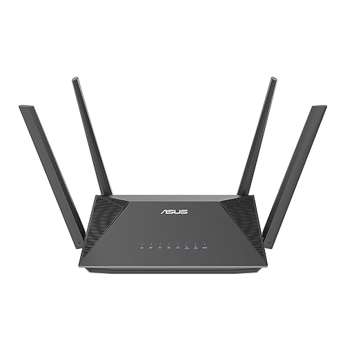 ASUS RT-AX52 AX1800 WiFi 6 Router, AiMesh, VPN, WPA3, 1800 Mbit/s