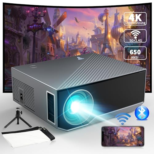 projektor 5g wifi bluetooth mini full hd 1080p 18000 lumen kompatibel mit ios android ps5 xbox